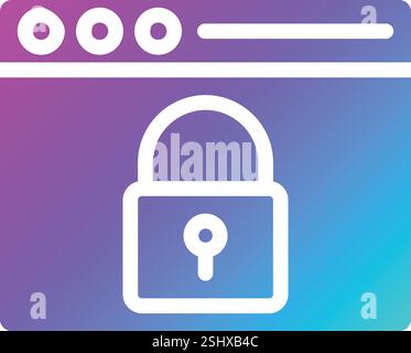 Data security Vector Icon Design Illustration Stock Vector