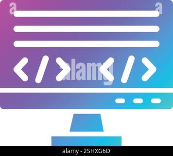 Coding language Vector Icon Design Illustration Stock Vector
