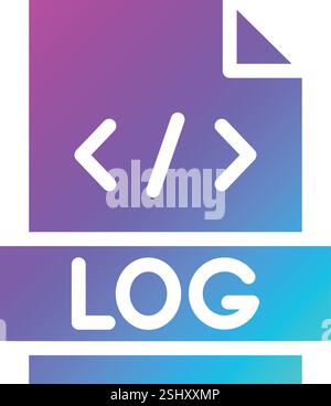 Logs Vector Icon Design Illustration Stock Vector