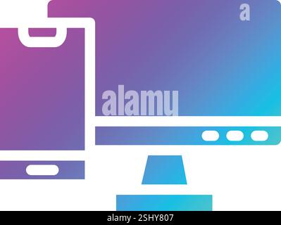 Responsive Vector Icon Design Illustration Stock Vector