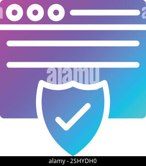 Security Vector Icon Design Illustration Stock Vector