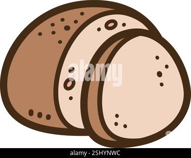 Pumpernickel vector doodle illustration and graphic Stock Vector