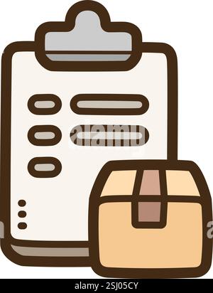 Manifest vector doodle illustration and graphic. Part of ecommerce category. Stock Vector