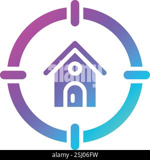 Target Vector Icon Design Illustration Stock Vector