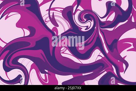 Abstract Artwork Background vector. Liquid Wave Design Stock Vector