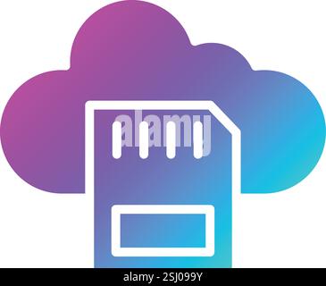 Sd card Vector Icon Design Illustration Stock Vector