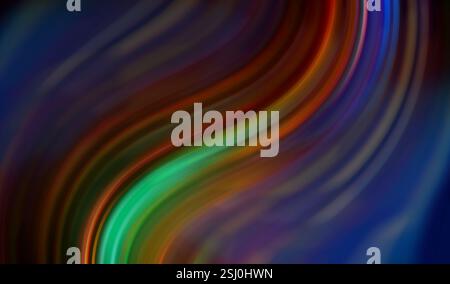 Abstract background with multicolored swirled curved lines Stock Photo