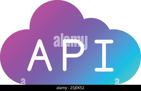Api Vector Icon Design Illustration Stock Vector