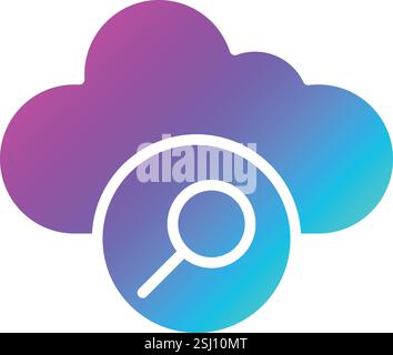 Search Vector Icon Design Illustration Stock Vector