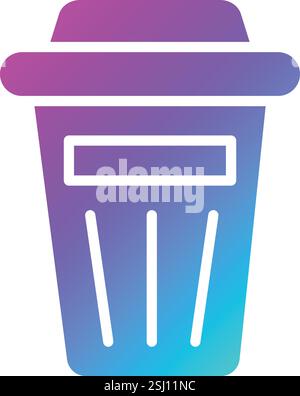Trash Vector Icon Design Illustration Stock Vector