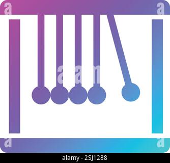 Pendulum Vector Icon Design Illustration Stock Vector