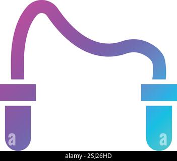 Jumping rope Vector Icon Design Illustration Stock Vector