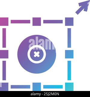 Resize option Vector Icon Design Illustration Stock Vector