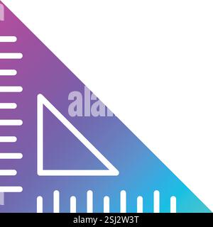 Set square Vector Icon Design Illustration Stock Vector