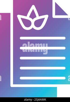 Paper Vector Icon Design Illustration Stock Vector