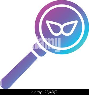 Magnifying glass Vector Icon Design Illustration Stock Vector