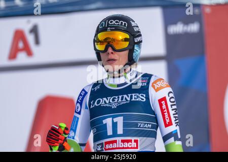 Saalbach, Austria. 11th Feb, 2025. SAALBACH, AUSTRIA - FEBRUARY 11: Ilka Stuhec of Slovenia facing the result during the Audi FIS Alpine World Ski Championships - Women's Team Combined - race at Saalbach on February11, 2025 at Saalbach, Austria, Salzburg.250211 SEPA 12 019 - 20250211 PD5608 Credit: APA-PictureDesk/Alamy Live News Stock Photo