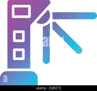 Turnstiles Vector Icon Design Illustration Stock Vector