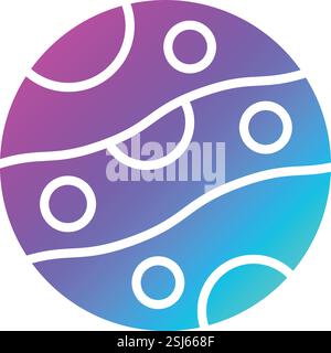 Planet Vector Icon Design Illustration Stock Vector