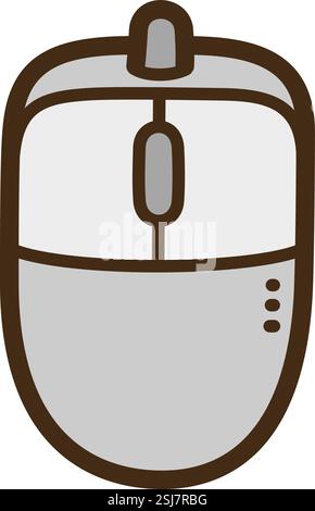 Mouse vector doodle illustration and graphic. Part of electronic category. Stock Vector