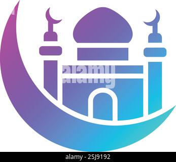 Halfmoon Vector Icon Design Illustration Stock Vector