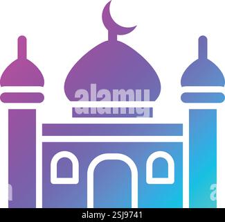 Mosque Vector Icon Design Illustration Stock Vector