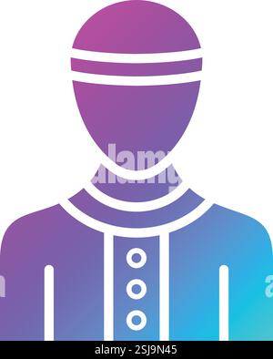 Muslim Vector Icon Design Illustration Stock Vector