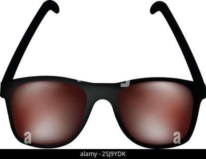 Brown color sunglasses vector Stock Vector