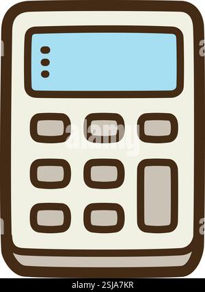 Accounting vector doodle illustration and graphic. Part of finance category. Stock Vector