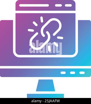Web link Vector Icon Design Illustration Stock Vector