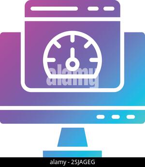 Speed test Vector Icon Design Illustration Stock Vector