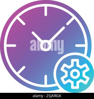 Time management Vector Icon Design Illustration Stock Vector