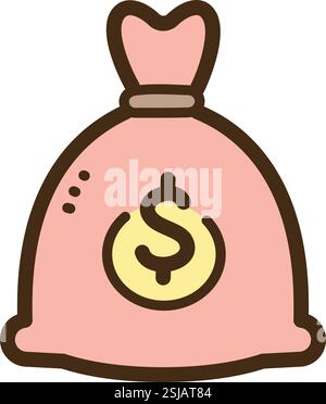 Investment vector doodle illustration and graphic. Part of finance category. Stock Vector