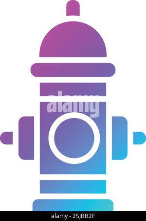 Fire hydrant Vector Icon Design Illustration Stock Vector