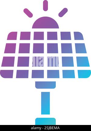Solar panel Vector Icon Design Illustration Stock Vector