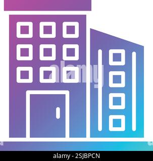 Apartment Vector Icon Design Illustration Stock Vector