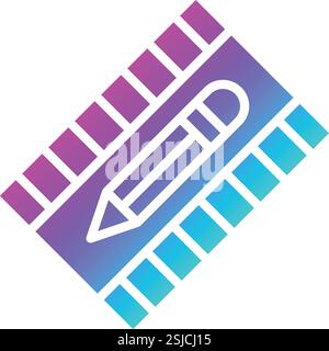 Film editing Vector Icon Design Illustration Stock Vector