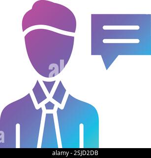 Advisor Vector Icon Design Illustration Stock Vector