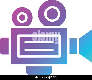 Movie camera Vector Icon Design Illustration Stock Vector