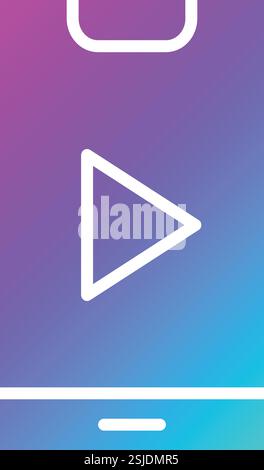 Video Vector Icon Design Illustration Stock Vector