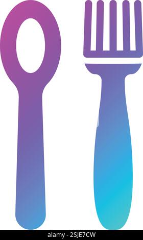 Cutlery Vector Icon Design Illustration Stock Vector