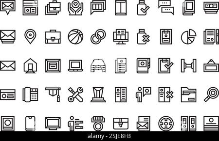 High-Quality Vector Icons Collection with Editable Stroke. Ideal for Professional and Creative Projects. Stock Vector