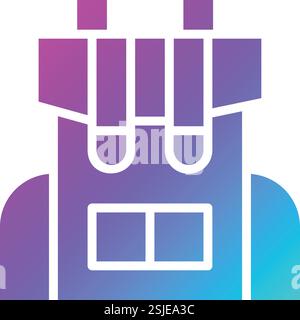 Backpack Vector Icon Design Illustration Stock Vector
