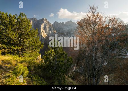 Karanfili Mountains, Prokletije Massif, Gusinje, Montenegro Stock Photo