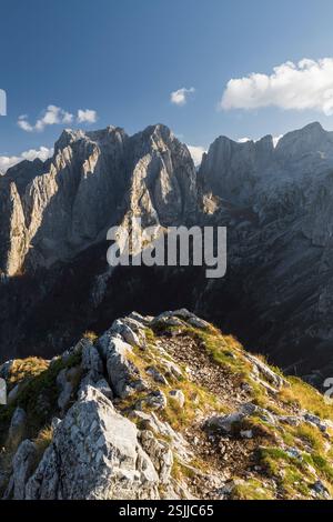 Karanfili Mountains, Prokletije Massif, Gusinje, Montenegro Stock Photo