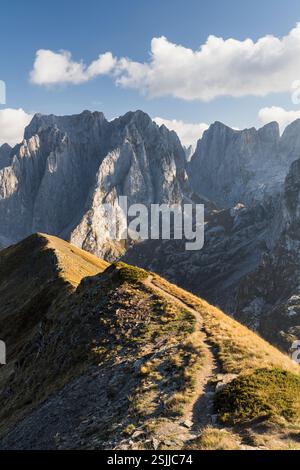 Karanfili Mountains, Prokletije Massif, Gusinje, Montenegro Stock Photo