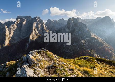 Karanfili Mountains, Prokletije Massif, Gusinje, Montenegro Stock Photo
