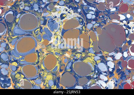 Abstract creative marbling pattern for fabric, design background texture Stock Photo