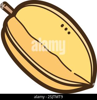 Carambola vector doodle illustration and graphic. Part of fruits category. Stock Vector