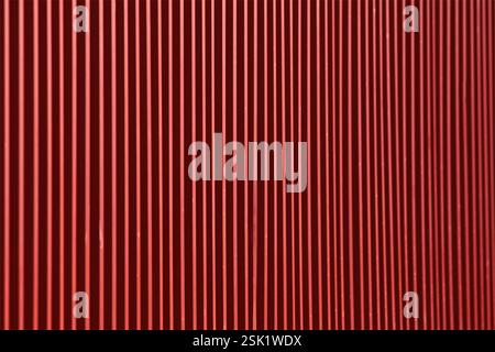 Red metallic lines with horinzontal lines background pattern texture 3d effect Stock Photo
